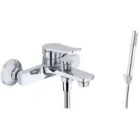 Kielle Nefia - Badkraan met accessoires, EcoSpare, chroom 10327SN80