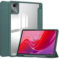 EtuiTab Clear Pencil - Tablethoes - Lenovo TAB M11/K11/K11E - Transparant - Magnetische Sluiting - Met Rysik Vak