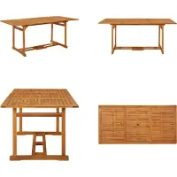 vidaXL Tuin eettafel 180x90x75 cm, massief acaciahout - Eettafel - Eettafels - Houten tafel - Houten tafels
