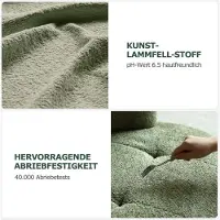 Laura Draaifauteuil 77 x 82 x 75 cm – 360° Roterende Bouclé Lounge- en Relaxstoel – Ergonomische Zitting – Licht & Ruimtebesparend – Kerstgroen –