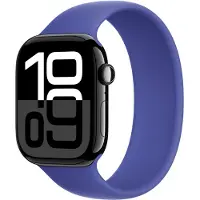 Apple Siliconen solobandje voor de Watch Series 1 - 9 / SE (38/40/41 mm) - Maat 6 - Ultramarine