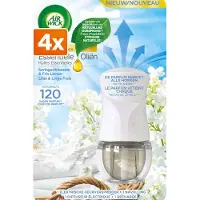 Air Wick (4x) Essential Oil Starter Kit Lilac & Crisp Linen