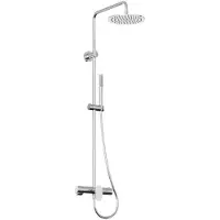 Ravak Spring - Doucheset met kraan, diameter 25 cm, chroom X070540