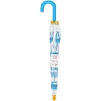 Koopman Kinderparaplu zeehond transparant met blauw handvat voor jongens en meisjes.