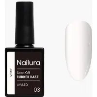 Nailura - Rubber Base 3 - Ivory - 10 ml