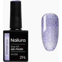 Nailura - Gel Polish 296 - Shimmery Blue - 10 ml