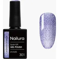 Nailura - Gel Polish 301 - Lavender Sparkle - 10 ml