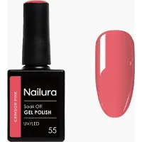 Nailura - Gel Polish 55 - Crimson Pink - 10 ml