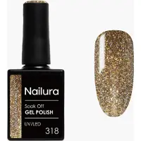 Nailura - Gel Polish 318 - Golden Sparkle - 10 ml