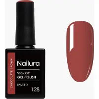Nailura - Gel Polish 128 - Chocolate Brown - 10 ml