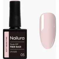 Nailura - Fiber Base - Soft Beige Pink - 10 ml