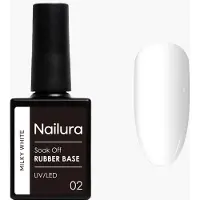 Nailura - Rubber Base 2 - Milky White - 10 ml