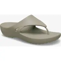 Crocs Kadee Wedge Flip dames slippers beige maat 38/39