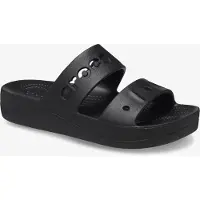 Crocs Baya Platform dames slippers zwart maat 39/40