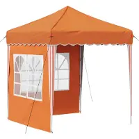 vidaXL Pop-up Feesttent 195 x 195 x 245 cm Oranje Oxford Stof