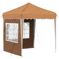 vidaXL Pop-up Feesttent 195 x 195 x 245 cm Beige Oxford Stof