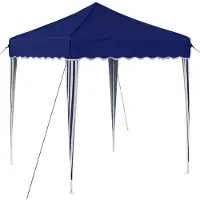 vidaXL Pop-up Feesttent 195 x 195 x 245 cm Blauw Oxford Stof