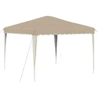 vidaXL Pop-up Feesttent 288 x 288 x 245 cm Crèmekleurig Oxford Stof