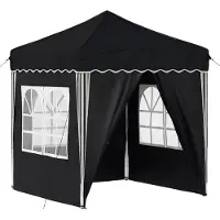 vidaXL Opklapbare partytent, 195 x 195 x 245 cm, antraciet, Oxford-stof