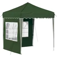 vidaXL Pop-up Feesttent 195 x 195 x 245 cm Groen Oxford Stof