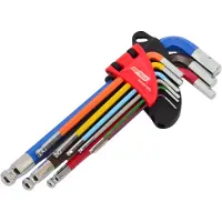 AWTOOLS Black Line - Inbussleutel Set - 1.5-10 mm - Kleurcode - Balvormige Eind