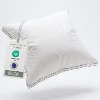 Blumtal Veren Kussen Lillabo - 3-kamer vullling - Oeko-TEX gecertificeerd kussen met verenvulling - Katoenen Hoes - 80 x 80 cm