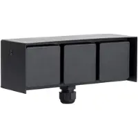 Ks Verlichting - stopcontact - wand - waterdicht - 3 - buitenstopcontact - zwart