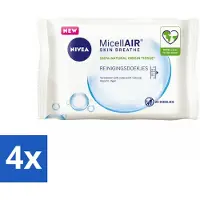 Nivea - Reinigingsdoekjes - 3-in-1 Micellaire Doekjes - Verwijdert Waterbestendige Make-up - 25 Doekjes - Voordeelverpakking - 4 stuks