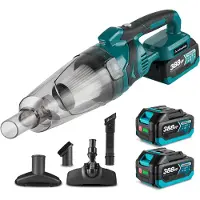 Yofidra Accu Steelstofzuiger - 10 kPa Steelstofzuiger - met 2x Accu’s - Kruimeldief - 0.75L Stofbak -Voor Huisdieren, Vloeren, Carpets, Auto