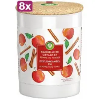 Air Wick (8x) - Geurkaars - Kaneel & Boomgaard Appel - 35 Uur Brandduur