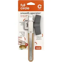 Full Circle - Smooth Operator - Blikopener voor Blikjes RVS - Blikopener manueel met Flesopener - Vaatwasserbestendig