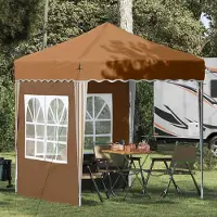 Prolenta Maison Exclusive - Pop-up partytent, 195 x 195 x 245 cm, beige, Oxford-stof