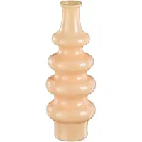 Mica Decorations Bloemenvaas Sira - glas - beige - D14,5 x H40 cm - vaas - sierlijk model