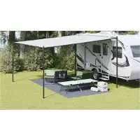 vidaXL Tenttapijt Blauw en Grijs 500 x 250 cm Polyetheen