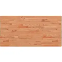 vidaXL Wastafelblad 100x50x2,5 cm massief beukenhout