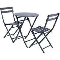Hespéride Greensboro Metaal Tuintafel 2 Personen 60 X 60 X 71 Cm - Antraciet
