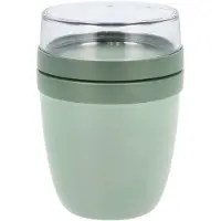 Mepal Lunchpot Ellipse - 500 ml - Yoghurt en Muesli beker to go - Geschikt voor vriezer. magnetron en vaatwasser - Nordic sage