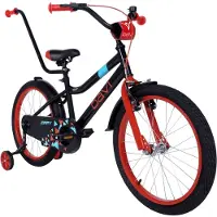 DaviBikes Zippy – Kinderfiets – 20 inch – 1 versnelling – Terugtraprem – 110-130 cm – Zwart – Jongen