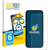 BROTECT - Screenprotector voor Google Pixel 10a (case-friendly) - Folie Beschermfolie transparant 6 Stuks