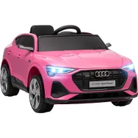 HOMCOM Elektrische kinderauto Kunststof, staal 108L x 60B x 47H cm Roze