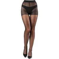 Bellivalini Dames Panty - 20 DEN - Halsterloos - Polyamide - BLV-GI-1110 - Zwart - L