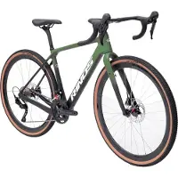 RINOS Sandman 4 - Gravel Fiets - Gravel Bike – carbonframe - GRX400 20 versnellingen - hydraulische schijfremmen - lichtgewicht - allround fiets voor elk terrein - Zwart Groen 54