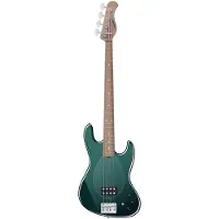 Sadowsky MetroExpress Vintage M Roasted Maple Solid Sherwood Green Metallic High Polish elektrische basgitaar met gigbag