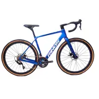 RINOS Sandman 3.0 Carbon - Gravel Fiets - Gravel Bike met SHIMANO 105 ST-R7000 - 22 versnellingen en schijfremmen - lichte fiets voor dames en heren - 700 x 40C - Kameleon Blauw Paars S-52