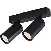 Fantasia ORYX 4014711B – 2‑lichts verstelbare MR11 barspot zwart (lamp excl.)