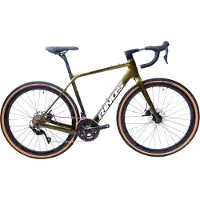 RINOS Sandman 3.0 Carbon - Gravel Fiets - Gravel Bike met SHIMANO 105 ST-R7000 - 22 versnellingen en schijfremmen - lichte fiets voor dames en heren - 700 x 40C - Kameleon Goud Groent S-52