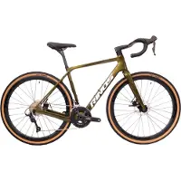 RINOS Sandman 1.0 - Carbon Gravel Fietes - Gravel Bike - met Shimano SORA 18 versnellingen en schijfremmen - lichte fiets voor dames en heren - 700 x 40C - Kameleon Goud Groen S-52
