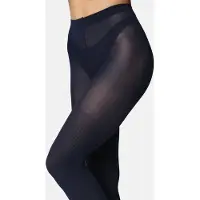 Bellivalini Dames Panty - 100 DEN - Medium gloss - Katoen - BLV-GI-1116 - Donkerblauw - L