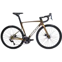 RINOS Odin3 Carbon Road - RaceFiets - met UCI Frameset - met SHIMANO 105 ST-R7000 - 22 versnellingen en schijfremmen - lichte fiets voor dames en heren - 700 x 40C - Kameleon Goud - Groent L-56