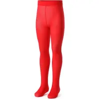 Bellivalini BLV-FI-1008 Kinderen Glad Panty - 40 DEN -Microvezel - Polyamide - Rood - 116/122